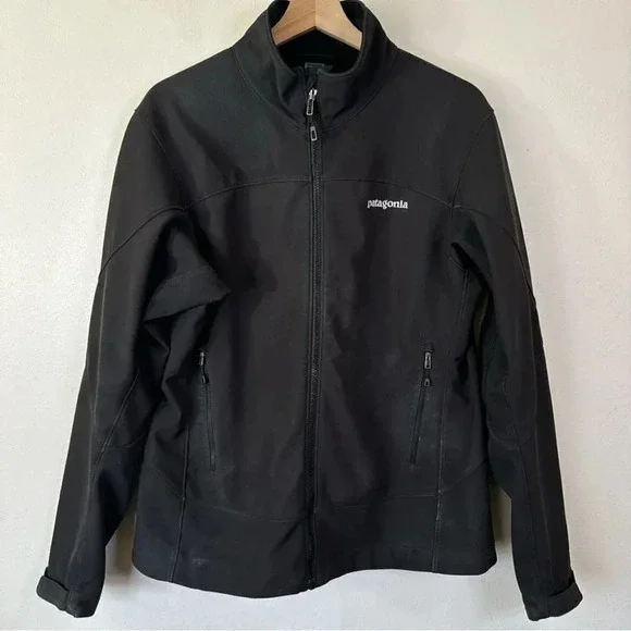 Patagonia Adze Jacket Full Zip  Soft Shell Black Color - Picture 2 of 12